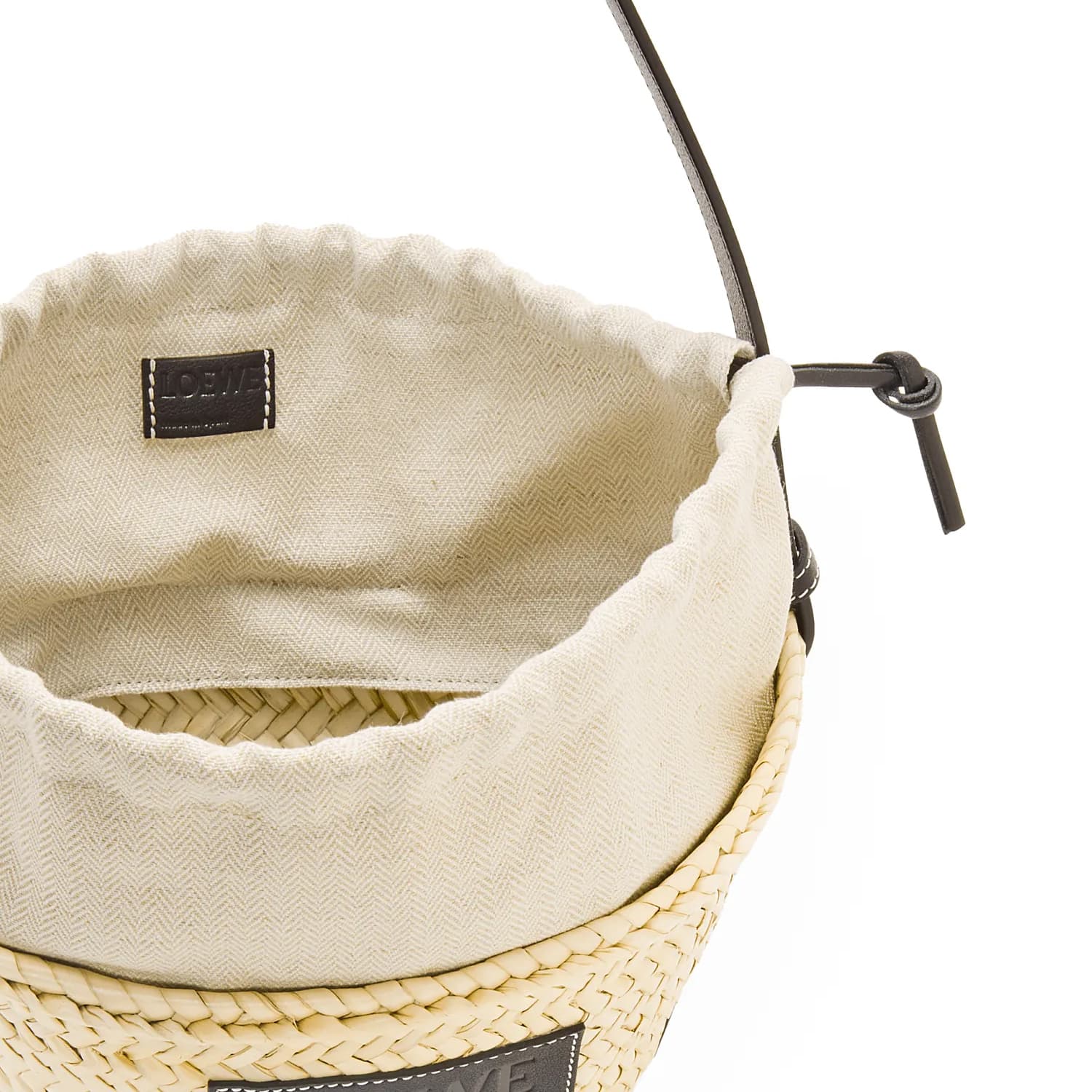 Сумка через плечо Loewe Bucket Bag Natural/Black - изображение 6