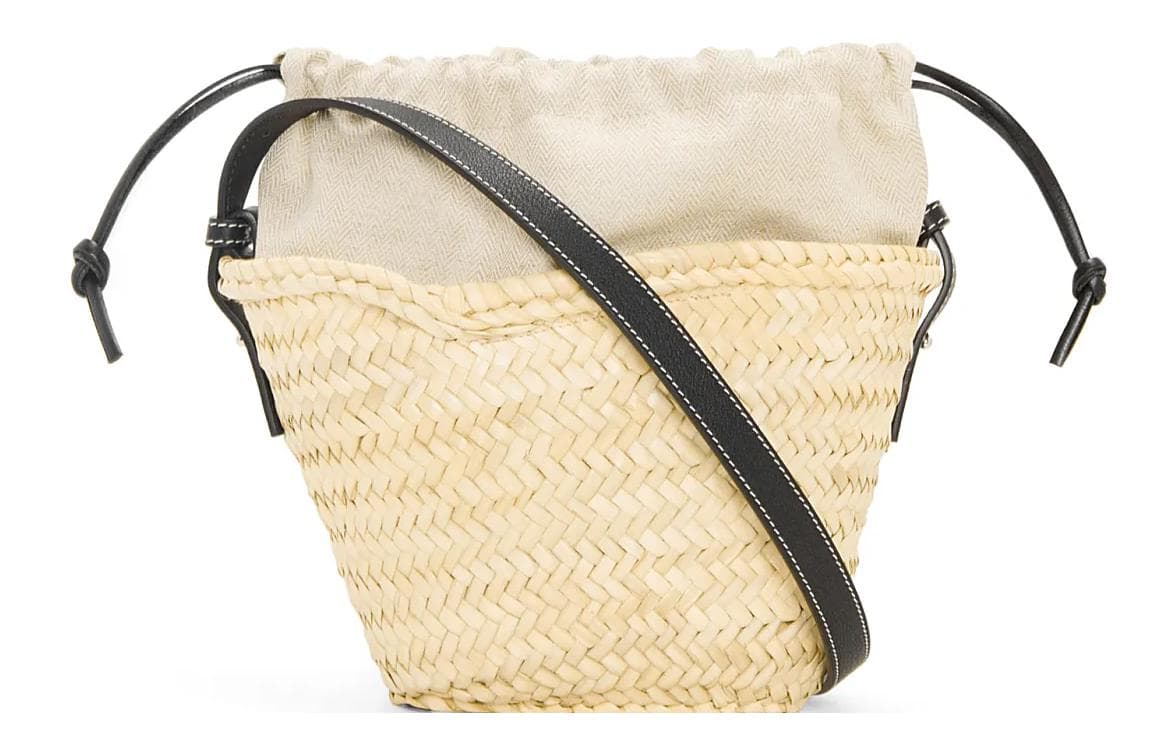 Сумка через плечо Loewe Bucket Bag Natural/Black - изображение 4