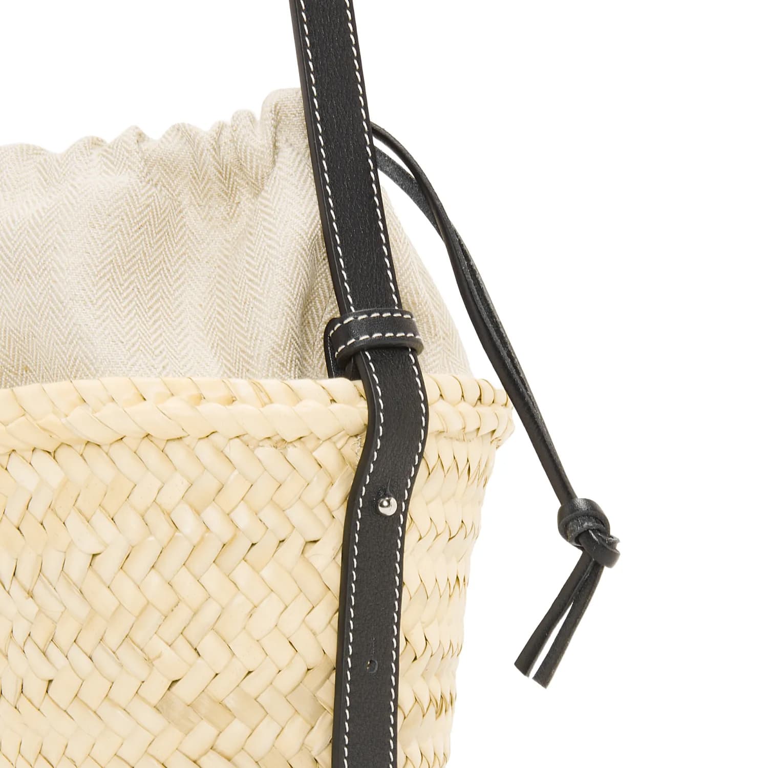 Сумка через плечо Loewe Bucket Bag Natural/Black - изображение 5