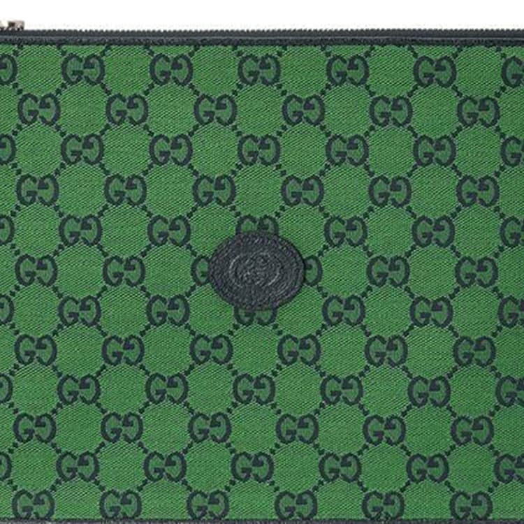 Сумка Gucci Logo Leather Wristlet - изображение 7
