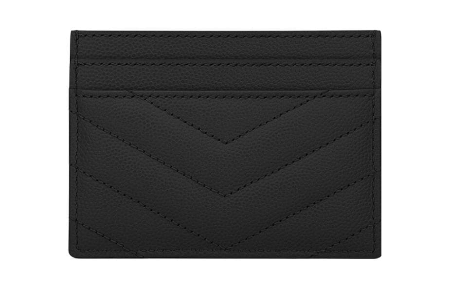Картхолдер Saint Laurent YSL Monogram Quilted Card Holder Black - изображение 6