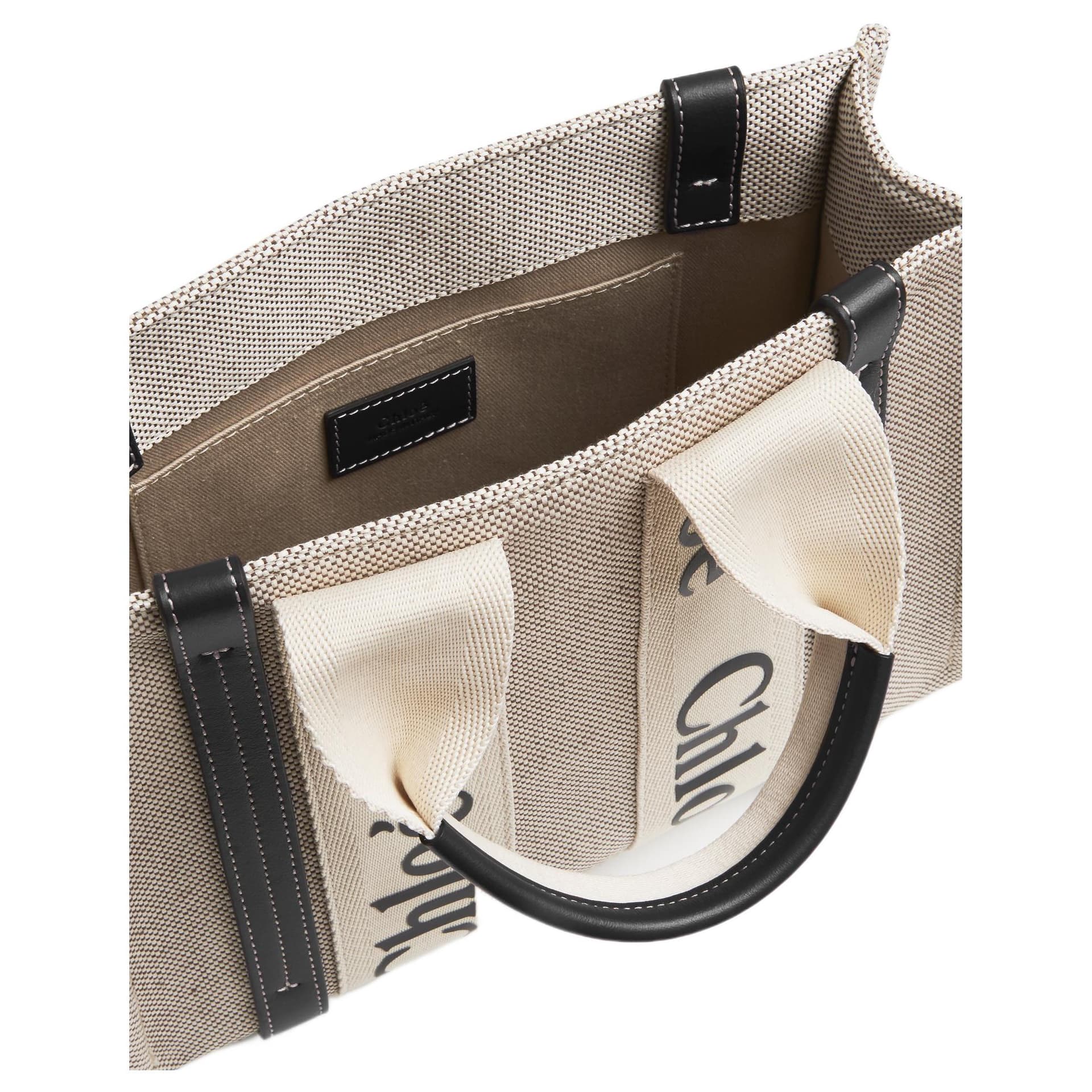 Сумка Chloe Woody Tote Beige/Navy - изображение 5