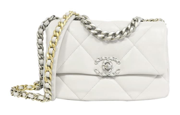 Сумка через плечо Chanel 19 Bag White - изображение 1