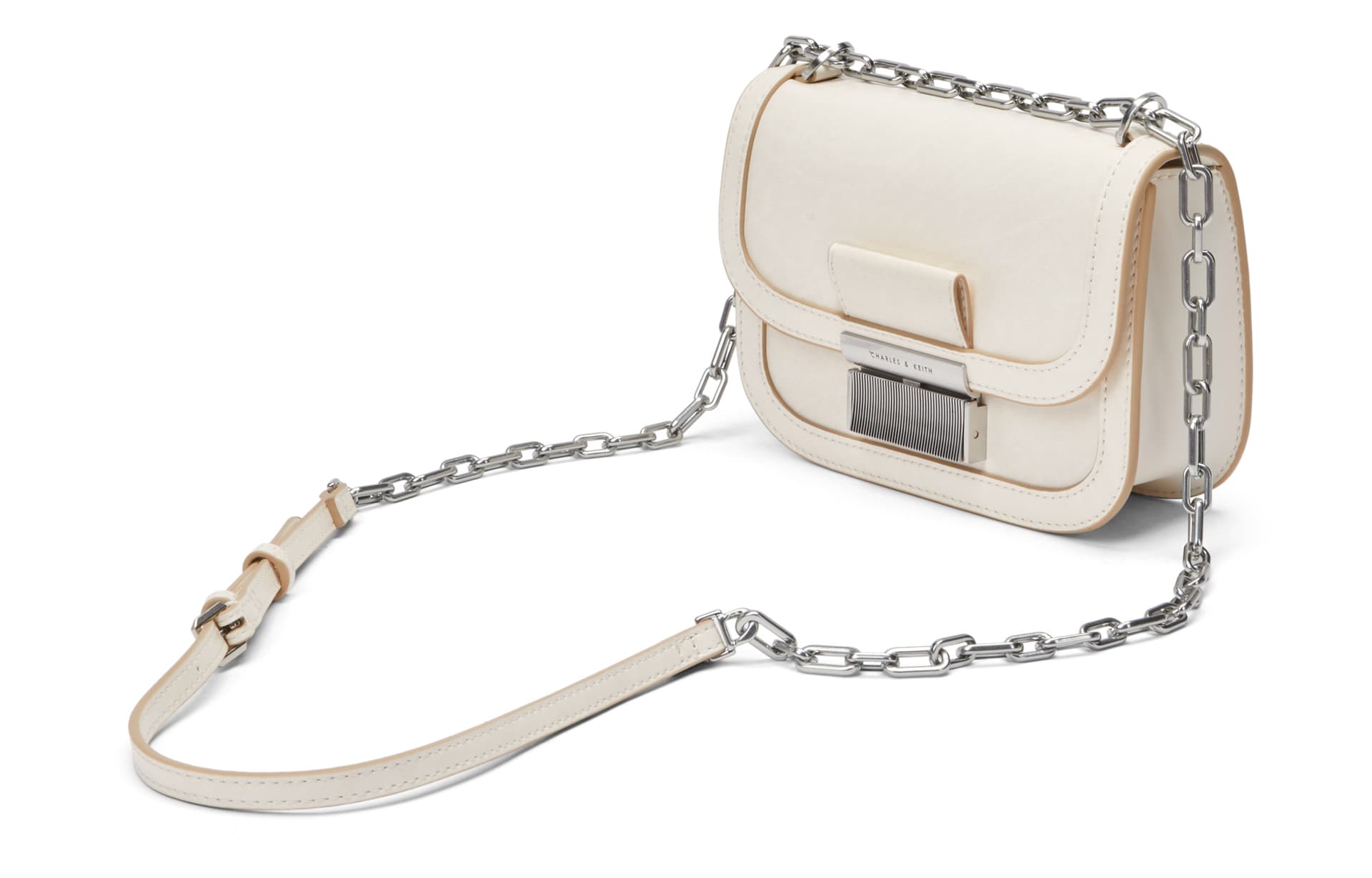 Сумка через плечо CHARLESKEITH pu BeigeBlack - изображение 3