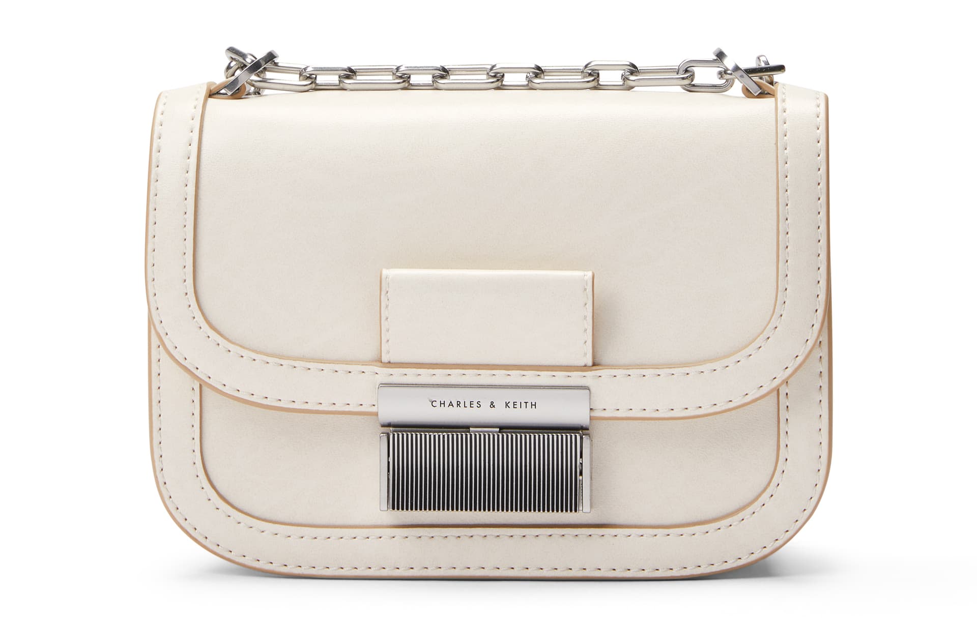 Сумка через плечо CHARLESKEITH pu BeigeBlack - изображение 1