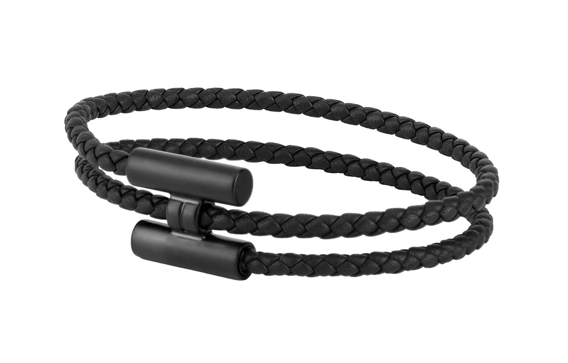Браслет Hermes Tournis Tressé Bracelet Black - изображение 2
