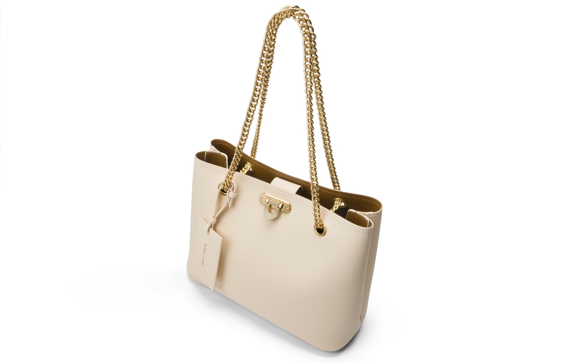 Мини-сумка CHARLESKEITH PU Tote BeigeDark Brown - изображение 3