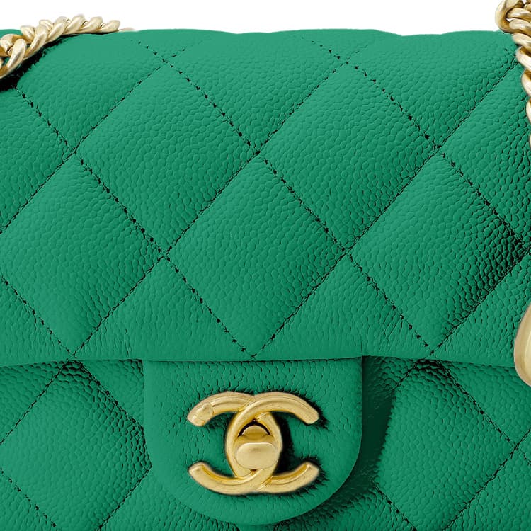 Сумка через плечо CHANEL 23P Small Flap Bag Green - изображение 4