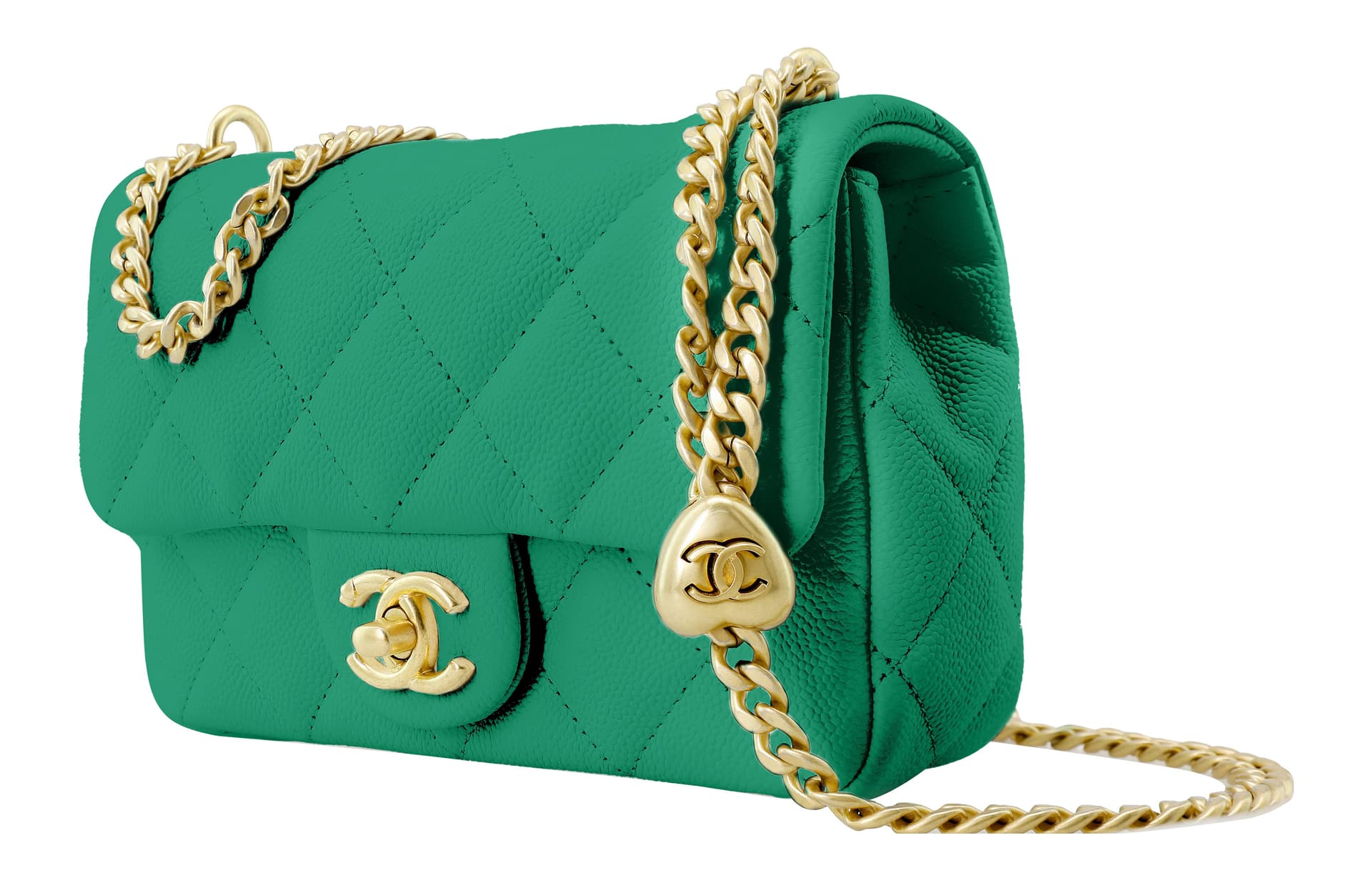 Сумка через плечо CHANEL 23P Small Flap Bag Green - изображение 2