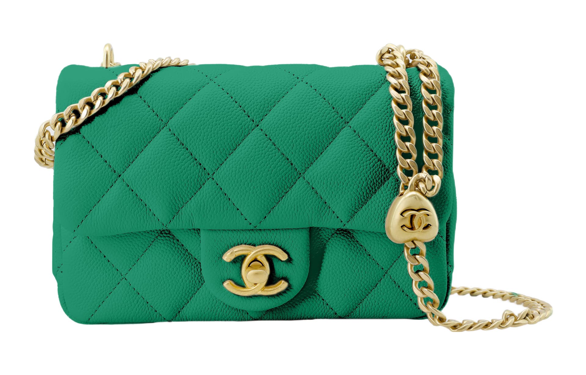 Сумка через плечо CHANEL 23P Small Flap Bag Green - изображение 1