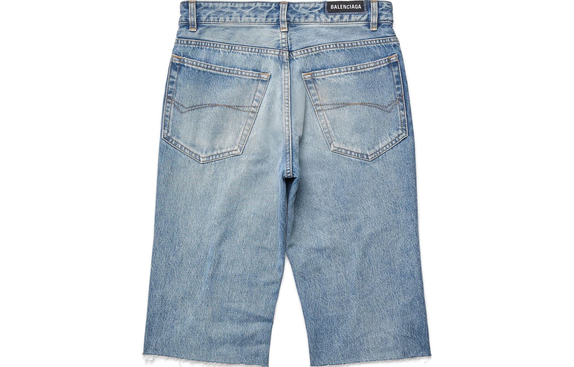 Джинсовые шорты Balenciaga FW23 Blue Shorts - изображение 4