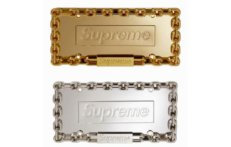 Supreme Chain License Plate Frame Silver - изображение 2