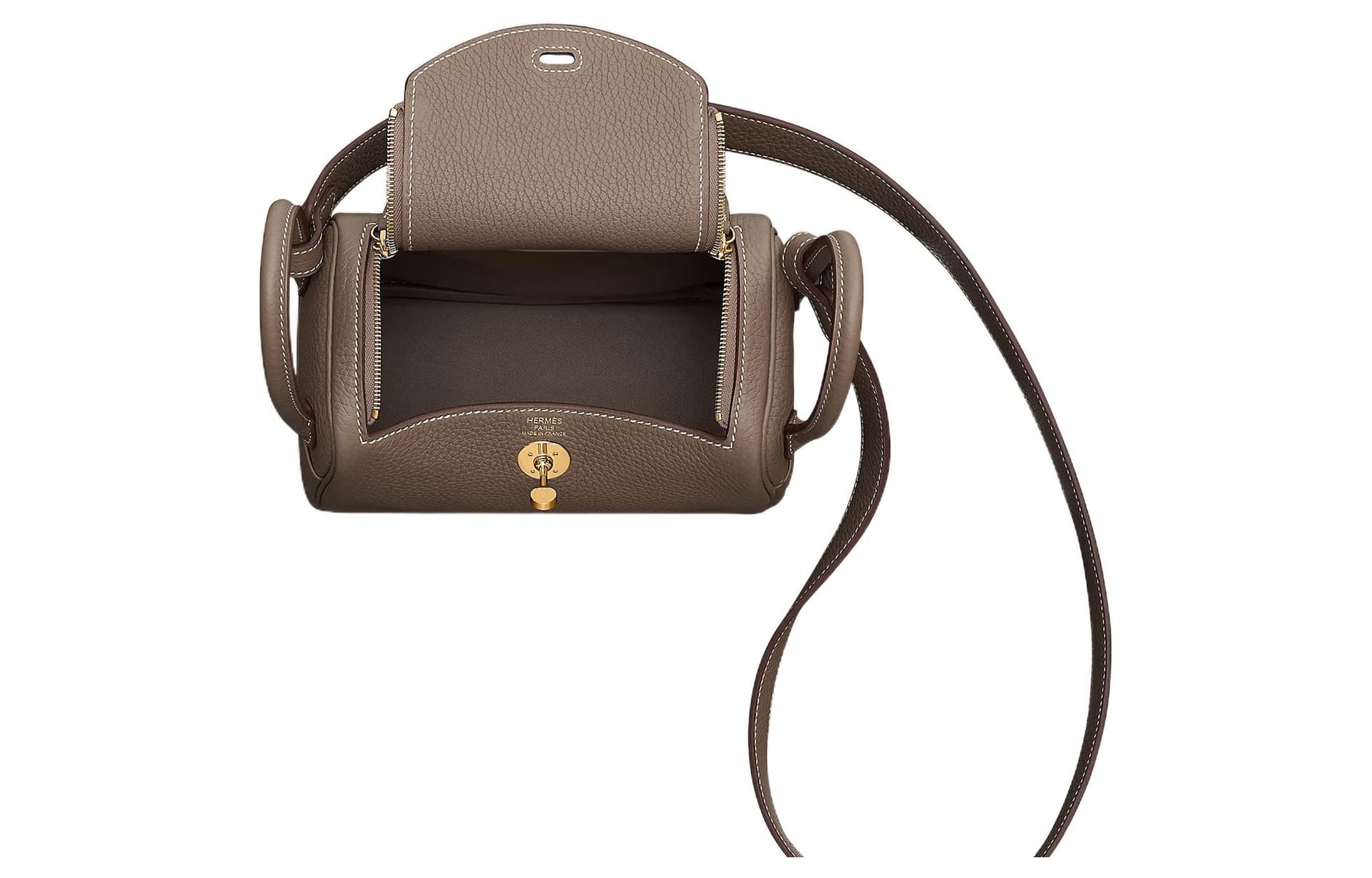 Сумка через плечо HERMES Lindy Mini 19 TC 18 Etoupe - изображение 3