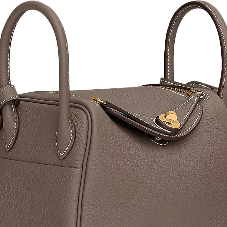 Сумка через плечо HERMES Lindy Mini 19 TC 18 Etoupe - изображение 4