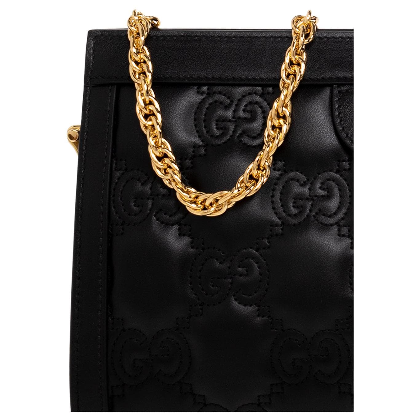 Мини-сумка Gucci GG Matelassé Black - изображение 5
