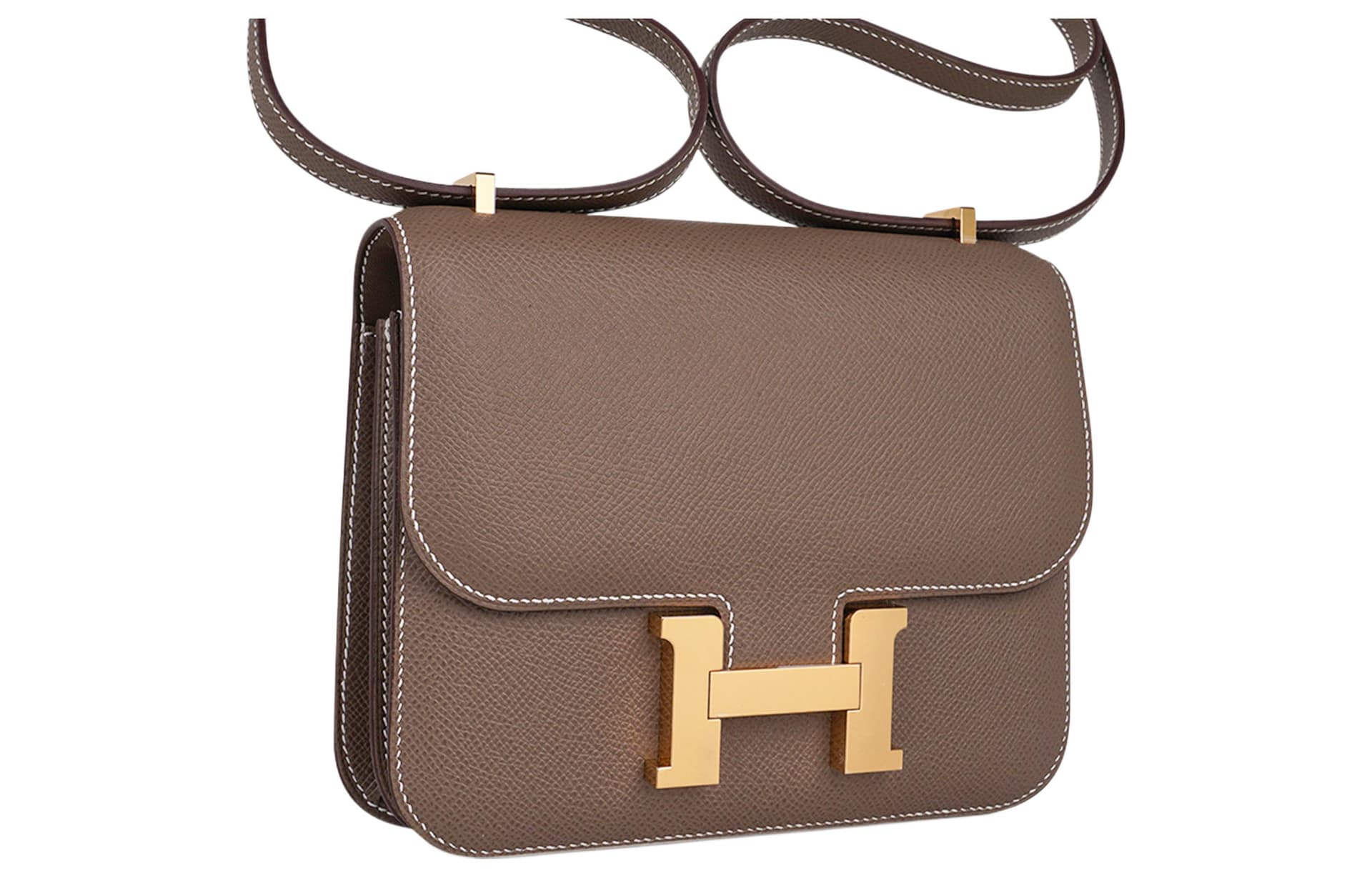 Сумка через плечо HERMES Constance 19 Epsom 18 Etoupe - изображение 6