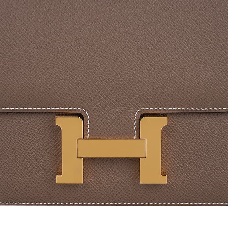 Сумка через плечо HERMES Constance 19 Epsom 18 Etoupe - изображение 12