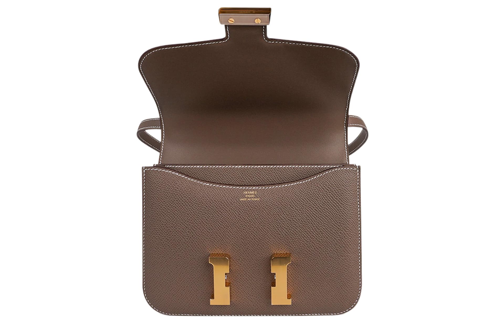 Сумка через плечо HERMES Constance 19 Epsom 18 Etoupe - изображение 8