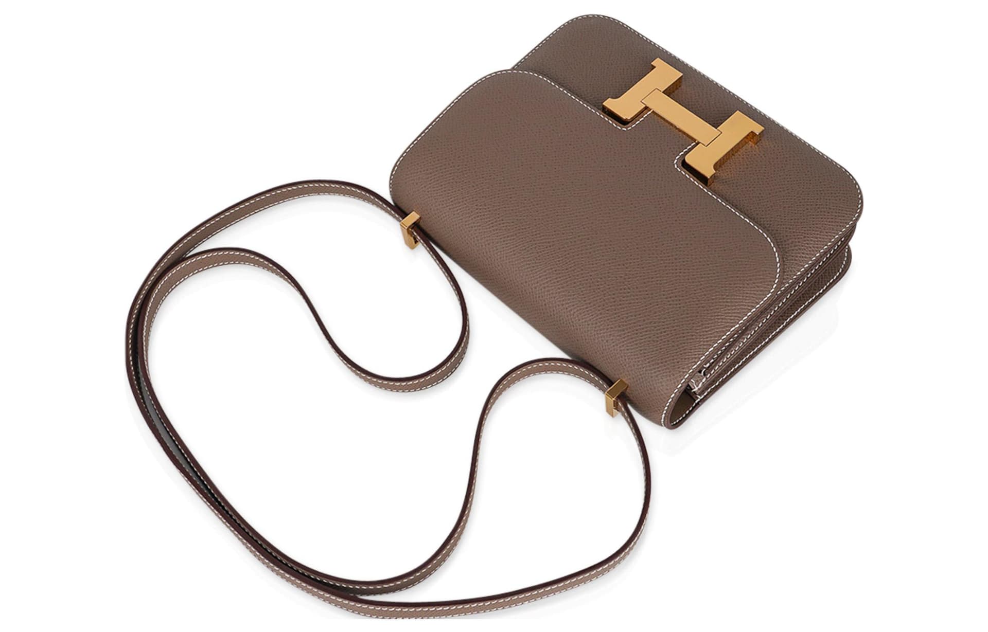 Сумка через плечо HERMES Constance 19 Epsom 18 Etoupe - изображение 10