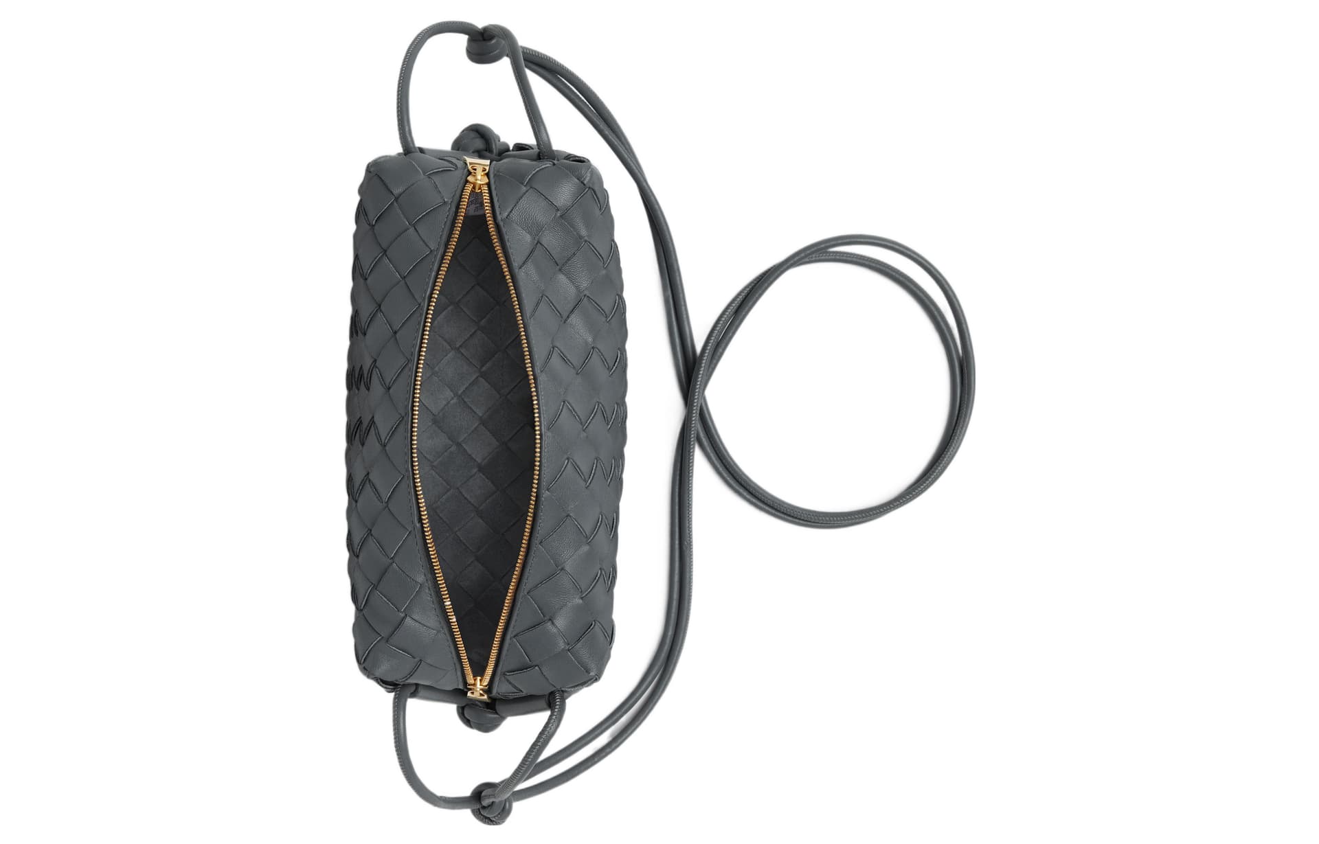 Сумка через плечо Bottega Veneta Loop Small Grey - изображение 3