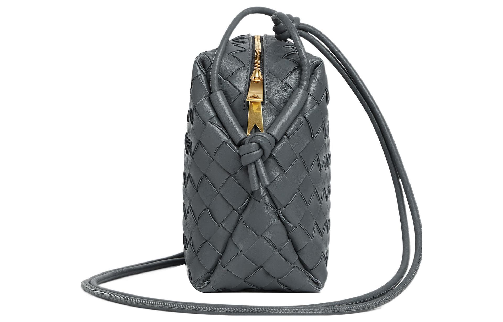 Сумка через плечо Bottega Veneta Loop Small Grey - изображение 2
