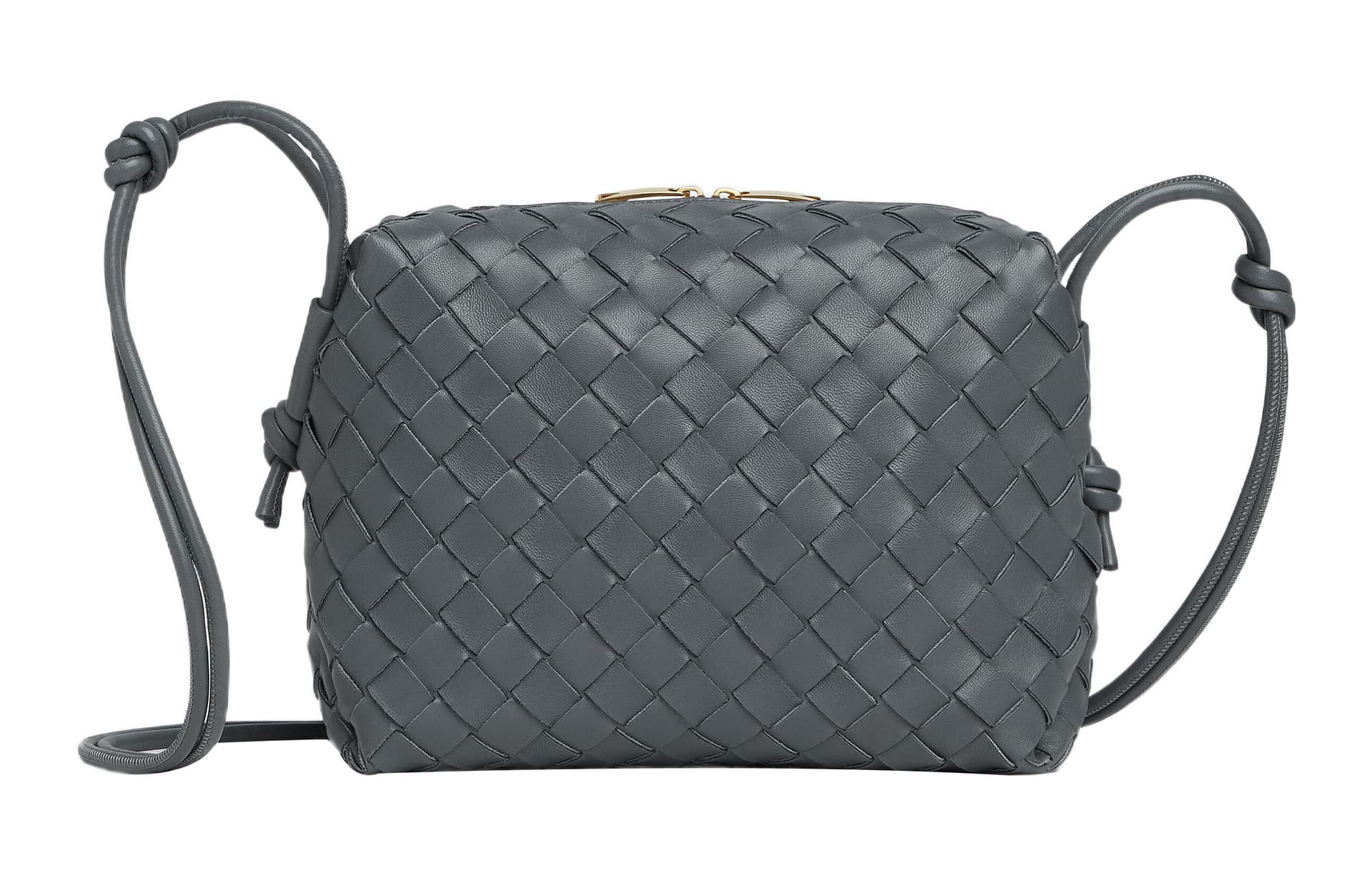 Сумка через плечо Bottega Veneta Loop Small Grey - изображение 1