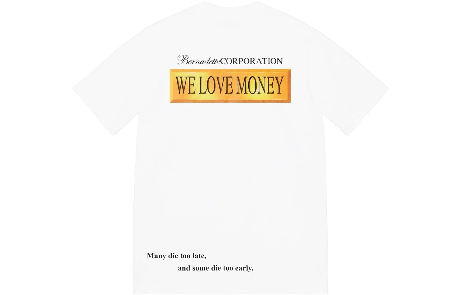 Футболка Supreme x BERNADETTE CORPORATION MONEY TEE - изображение 2