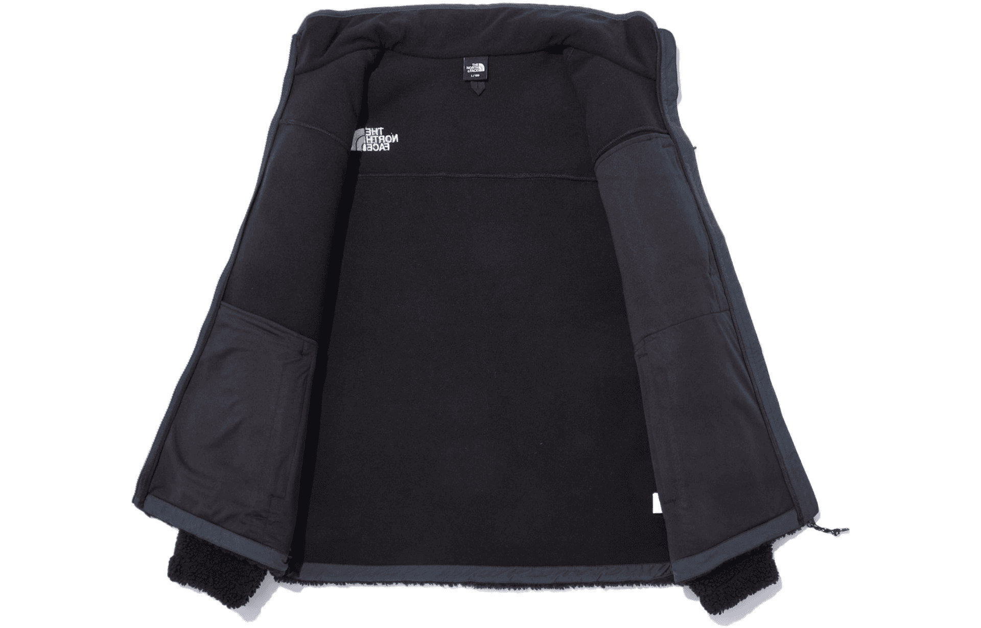 Куртка The North Face Logo Fleece Jacket Black - изображение 3