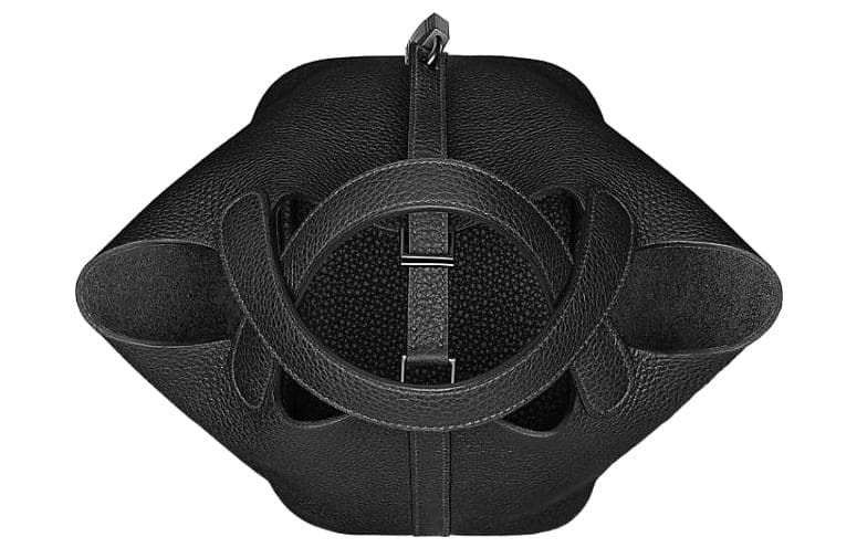 Сумка HERMES Picotin 18 allblack Clemence 18 89 Noir - изображение 5