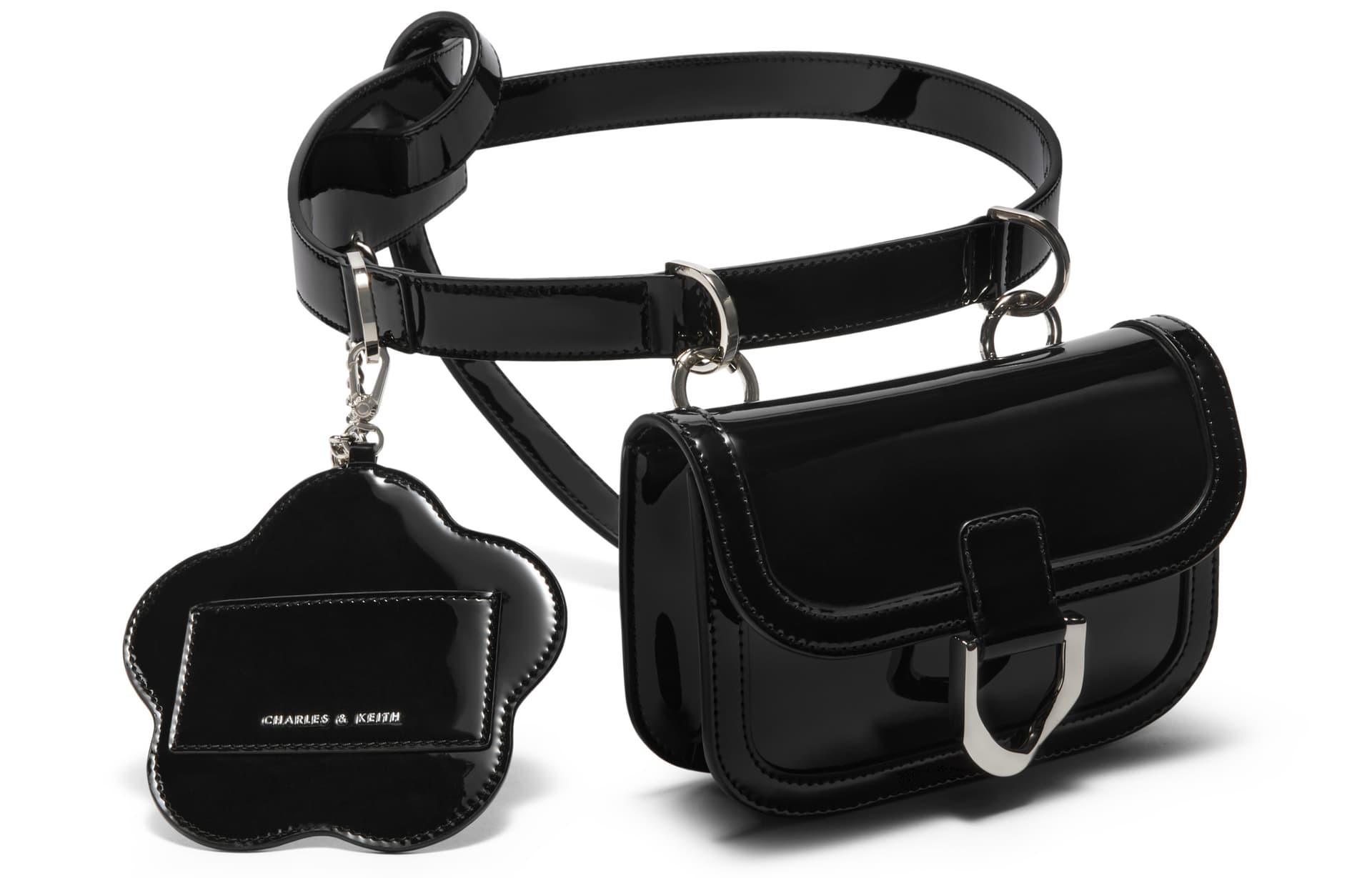 Поясная сумка CHARLESKEITH PU BrownPewterBlackPink - изображение 4