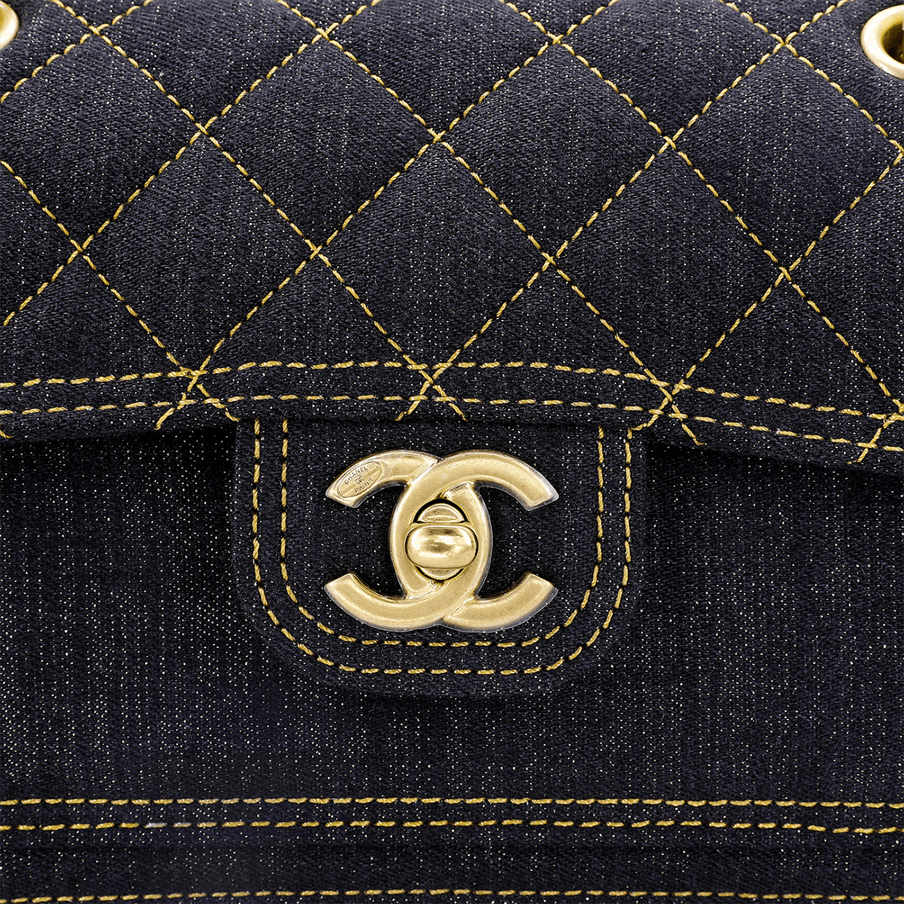 Сумка через плечо CHANEL Classic Chain Denim Messenger Bag Small Black - изображение 6