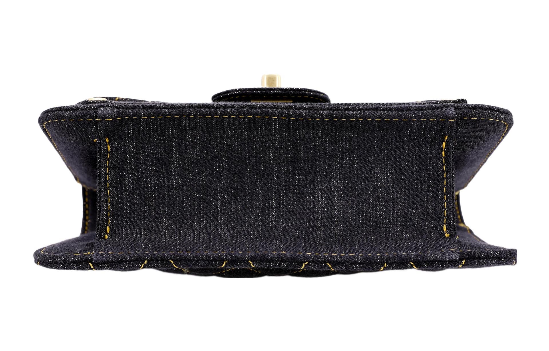 Сумка через плечо CHANEL Classic Chain Denim Messenger Bag Small Black - изображение 5