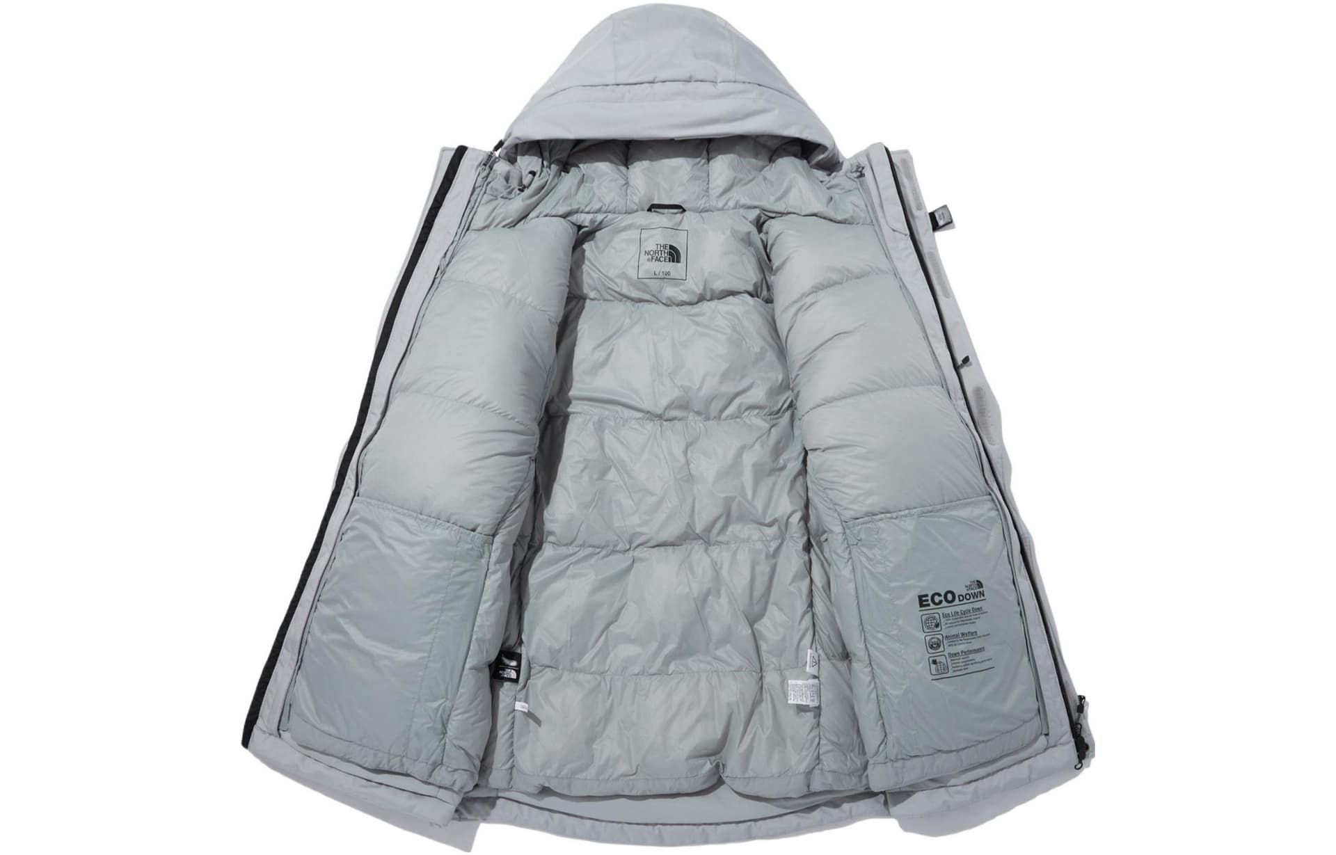 Зимняя куртка The North Face Himalayan Zip-In Parka Silver - изображение 2
