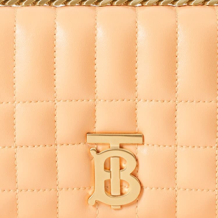 Сумка через плечо Burberry Lola Mini Gold - изображение 5