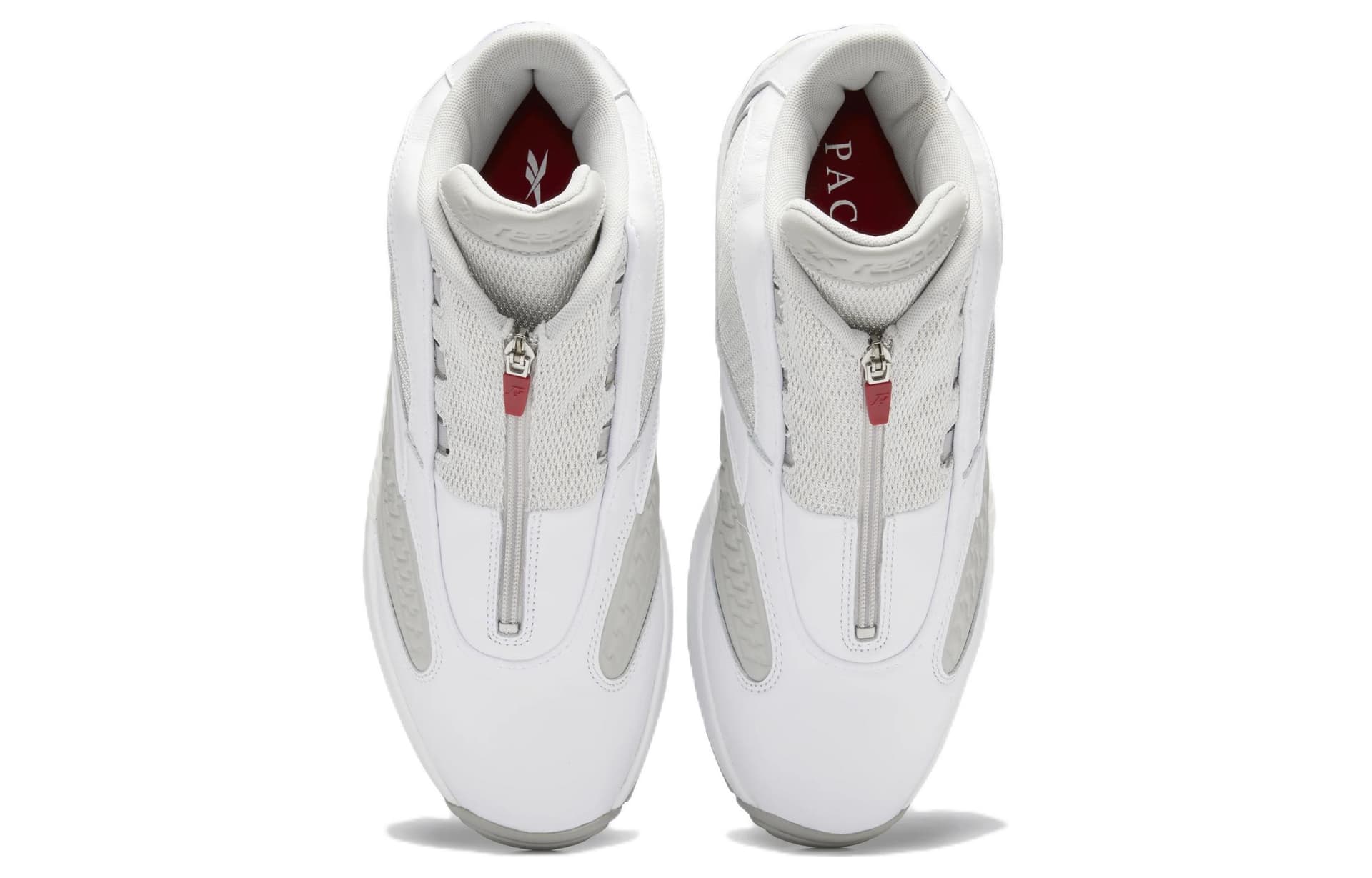 Ретро баскетбольные кроссовки Packer x Reebok Answer White Silver - изображение 4