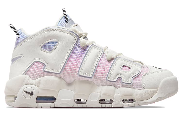 Кроссовки для баскетбола Nike Air More Uptempo White Blue Pink - изображение 2