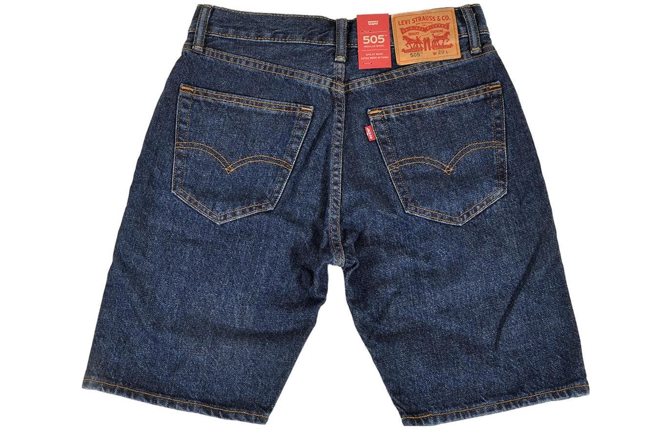 Джинсовые шорты Levis Straight Loose Shorts Blue - изображение 2