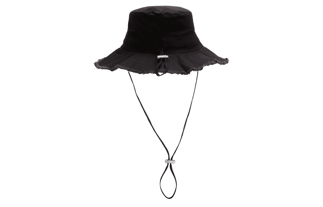 Панама Jacquemus Logo Bucket Hat Black - изображение 3