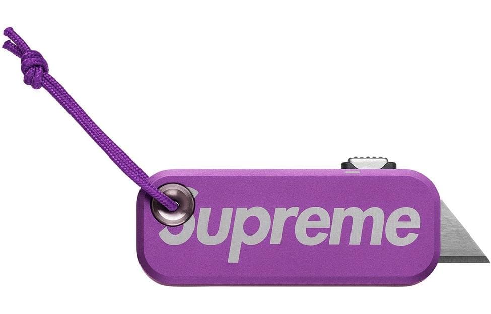 Supreme Наборы ножей с логотипом и принтом черный красный фиолетовый - изображение 1