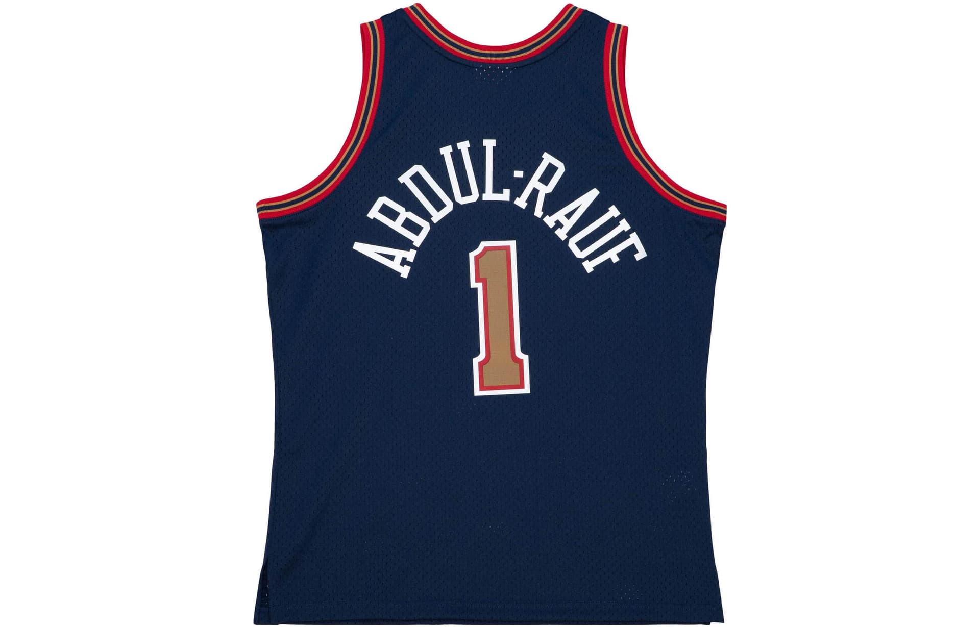 Баскетбольная майка Mitchell Ness Синий Мужская баскетбольная футболка - изображение 2
