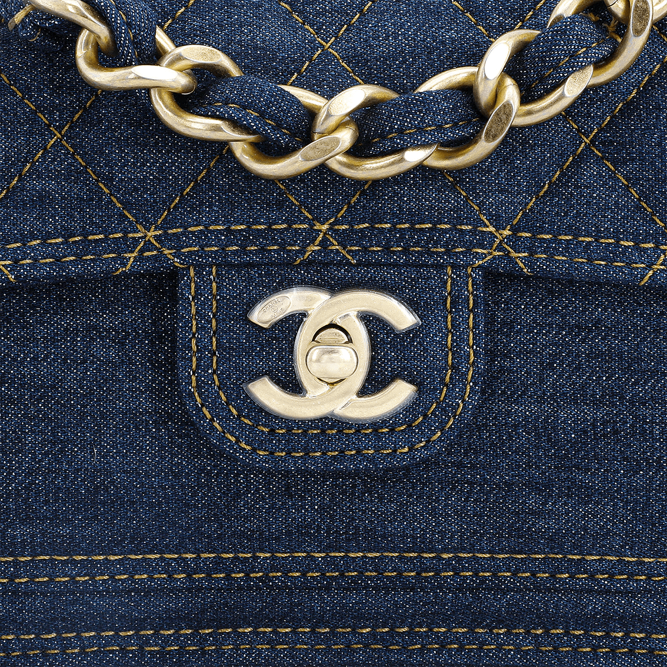 Сумка через плечо CHANEL Denim Chain Bag - изображение 5