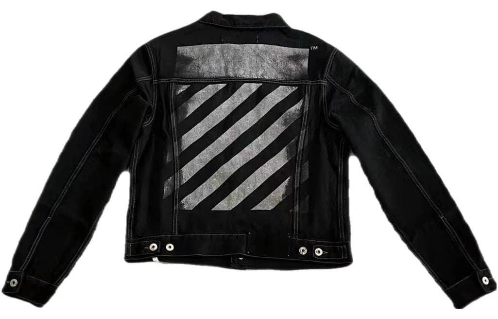 Джинсовая куртка OFF-WHITE Denim Jacket Black - изображение 2