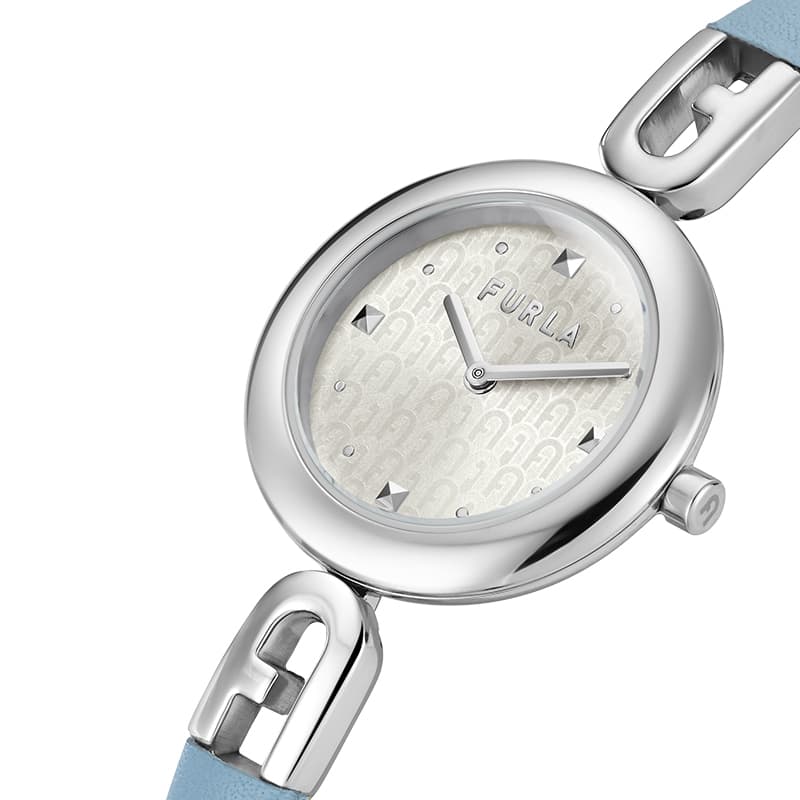 Механические часы Furla Heritage Часы с ремешком на запястье кварцевый механизм натуральная кожа шнуровка 28 мм серебристый циферблат - изображение 3