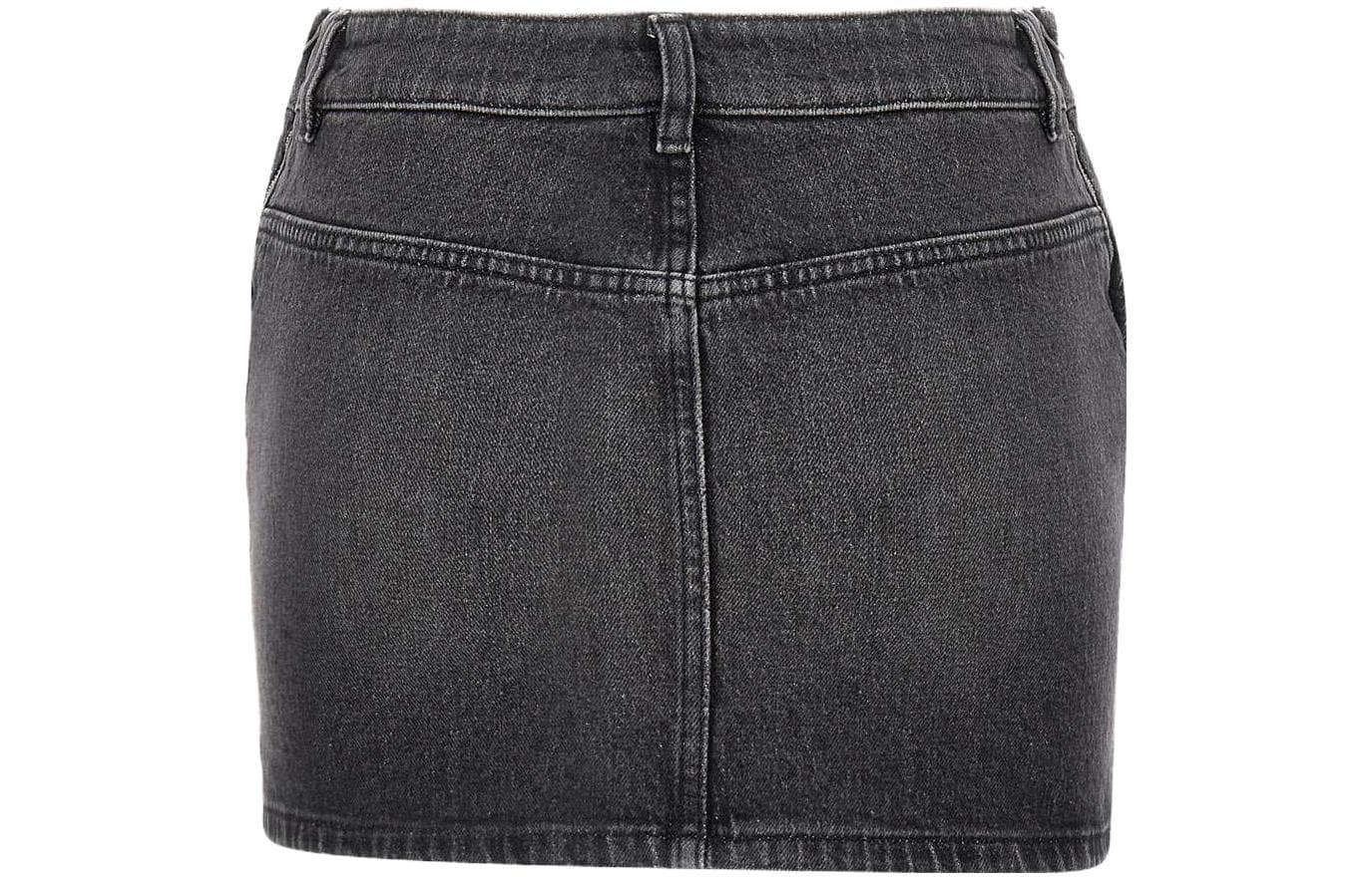 Diesel Джинсовые короткие юбки Женские Серый - изображение 3