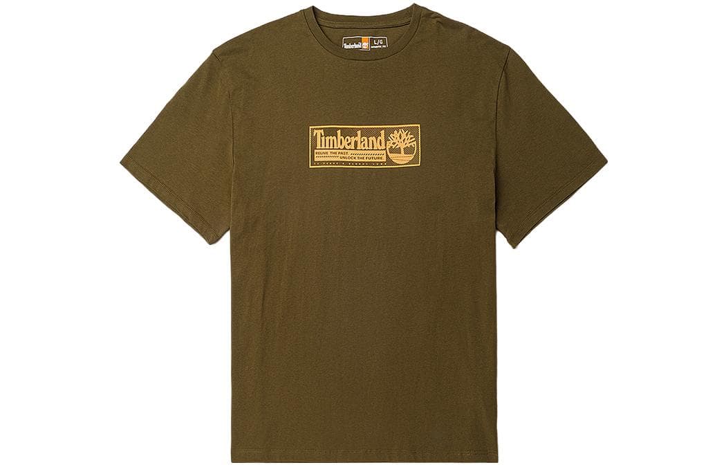Футболка Timberland T-Shirt Унисекс Темно-оливковый зеленый - изображение 2
