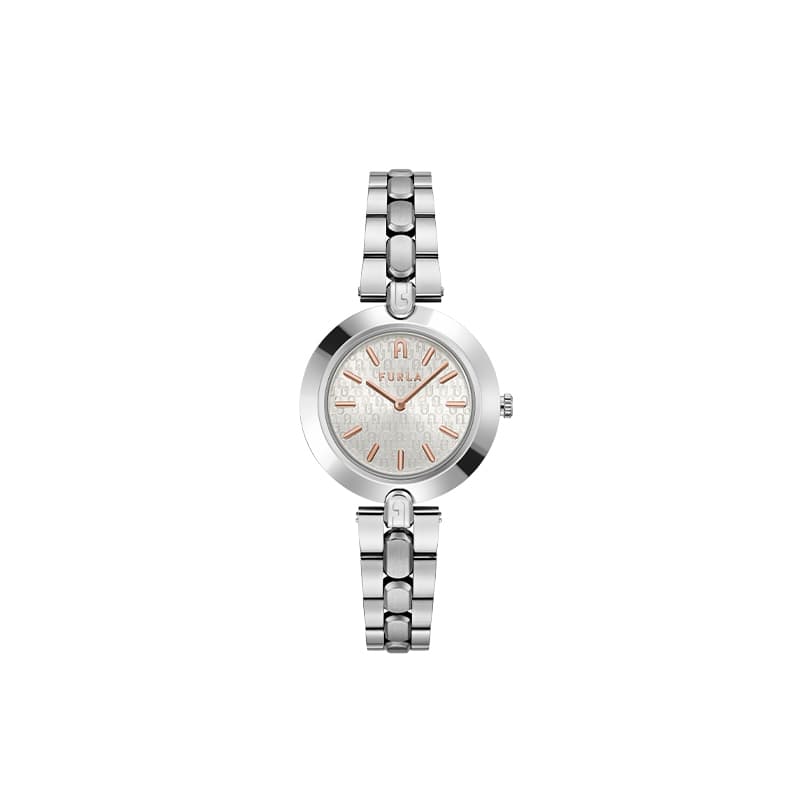 Механические часы Furla Heritage Циферблат часов с кварцевым механизмом ремешок из нержавеющей стали 34 мм серебристый циферблат - изображение 2