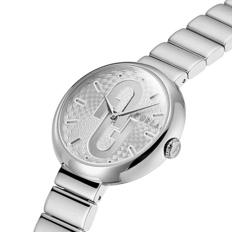 Механические часы Furla Heritage Циферблат часов с кварцевым механизмом ремешок из нержавеющей стали 32 мм серебристый циферблат - изображение 3
