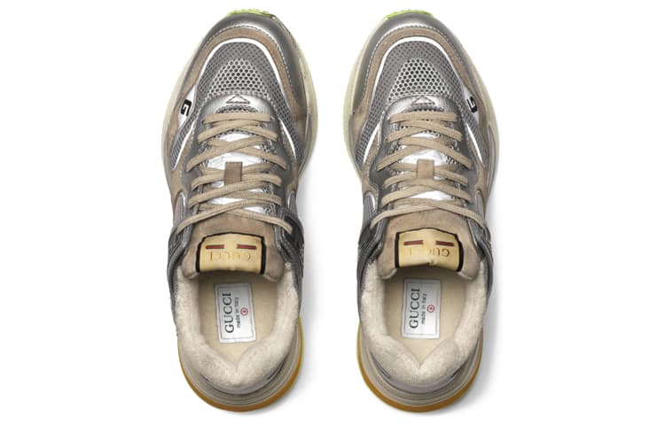 Кроссовки GUCCI Ultrapace Silver Metallic' - изображение 5