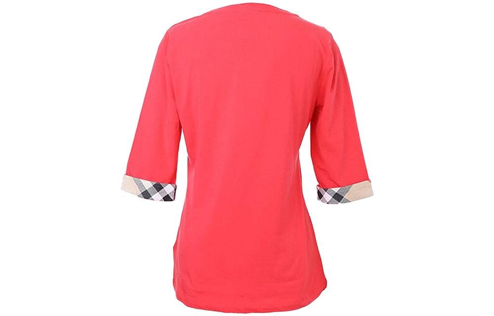 Футболка Burberry Красный Женские T-рубашки - изображение 2