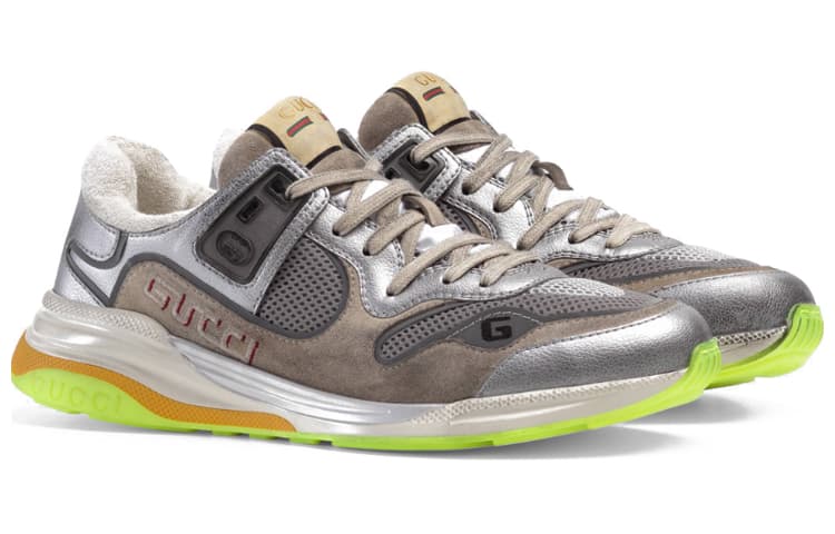 Кроссовки GUCCI Ultrapace Silver Metallic' - изображение 4